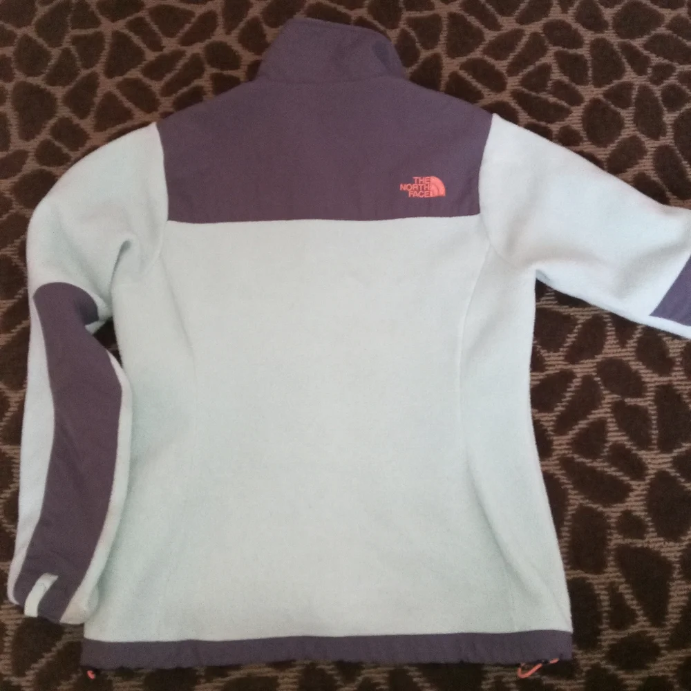 The North Face Denali Fleece Jacket - S - Frosty Blue / Stone / Peach - Picture 4 of 6